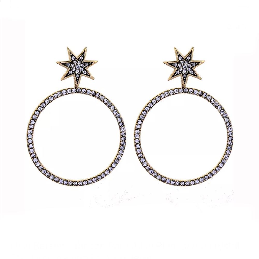 Betsey Johnson Hoop Earrings - Picture 2 of 3